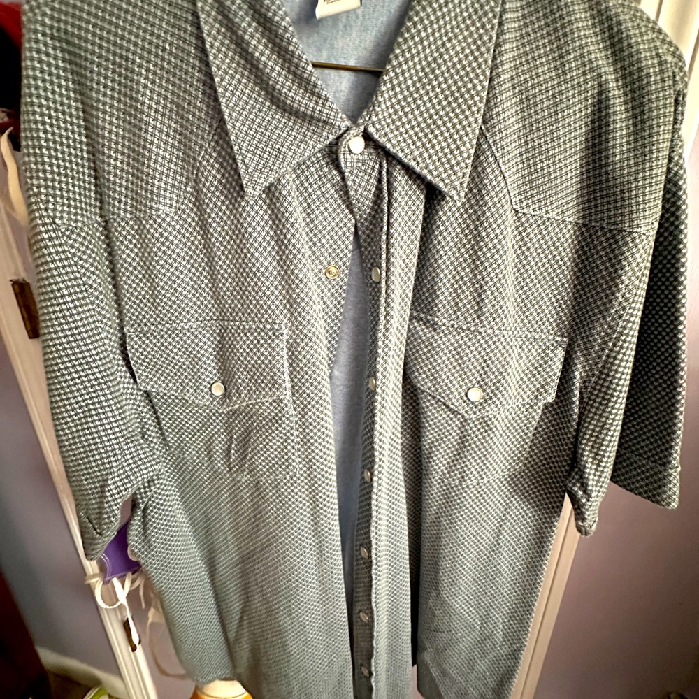 Vintage Calvin Klein, short sleeve, men’s shirt, button up extra large